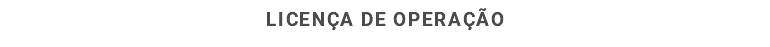 Licença de OPERAÇão 